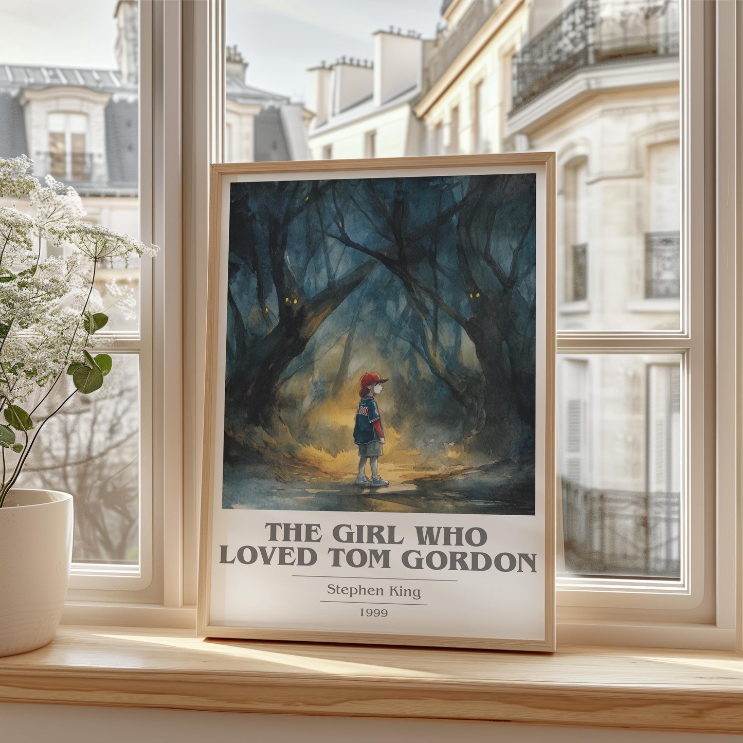 The Girl Who Loved Tom Gordan by Stephen King | Book Poster | Literary Art Gift For Book Lover | Novel Inspired Wall Art | Free Delivery