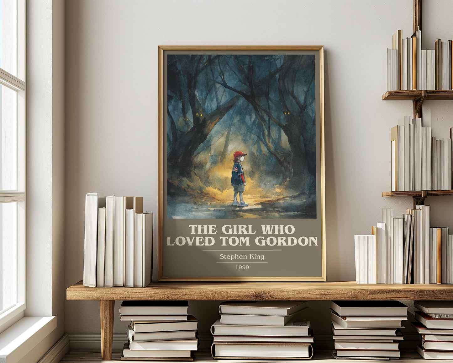The Girl Who Loved Tom Gordan by Stephen King | Book Poster | Literary Art Gift For Book Lover | Novel Inspired Wall Art | Free Delivery