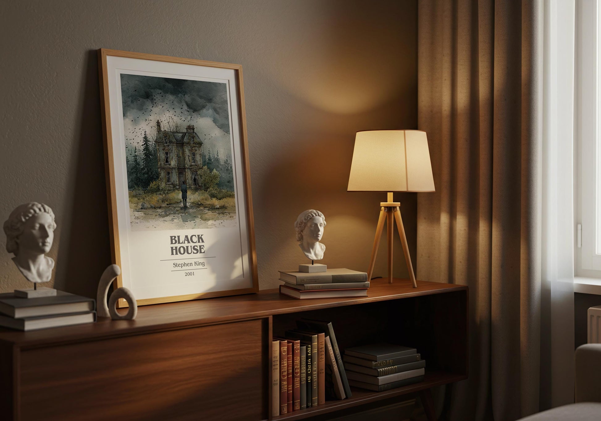 Black House by Stephen King | Book Poster | Literary Art Gift For Book Lover | Novel Inspired Wall Art | Free Delivery