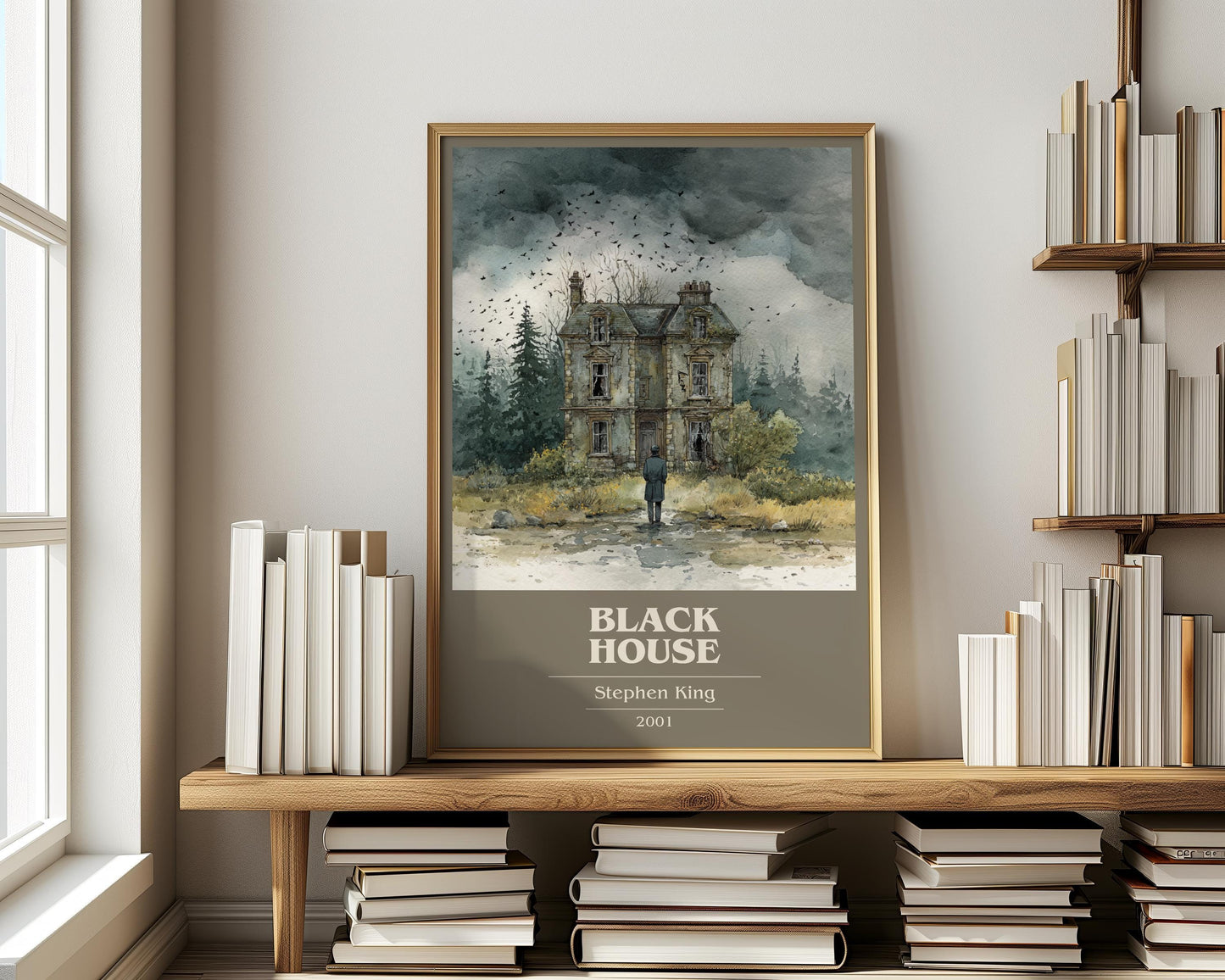 Black House by Stephen King | Book Poster | Literary Art Gift For Book Lover | Novel Inspired Wall Art | Free Delivery