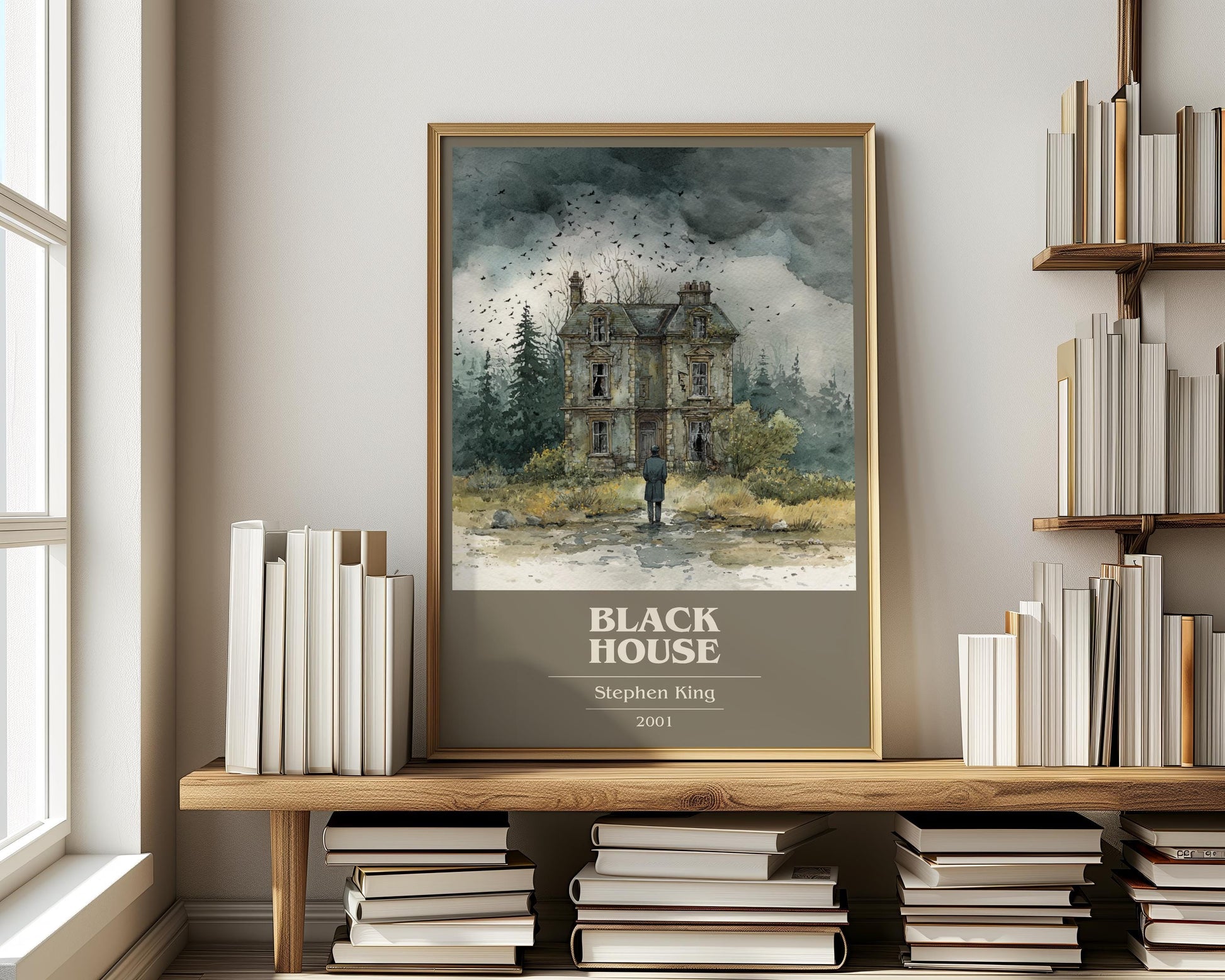 Black House by Stephen King | Book Poster | Literary Art Gift For Book Lover | Novel Inspired Wall Art | Free Delivery