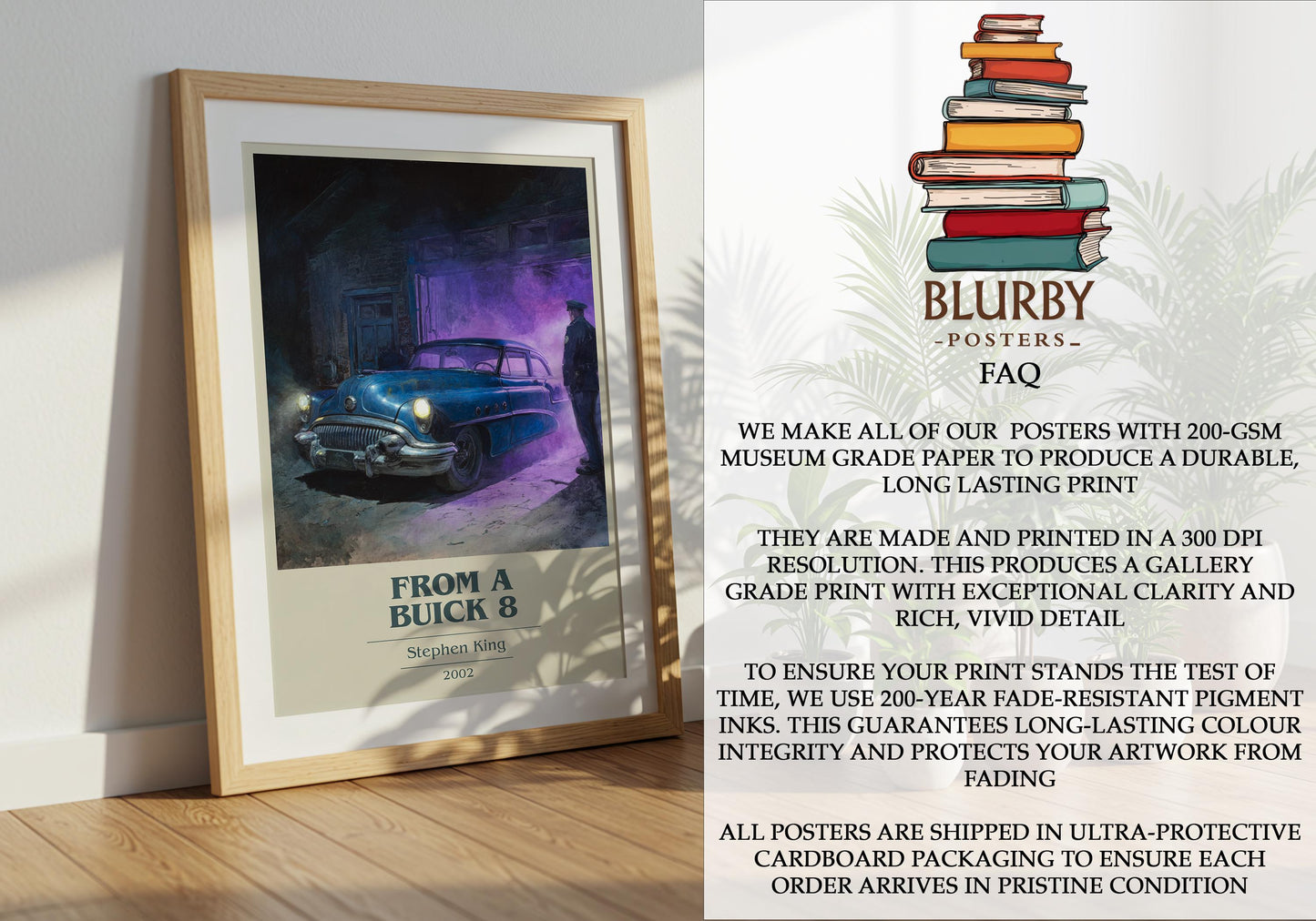 From A Buick 8 by Stephen King | Book Poster | Literary Art Gift For Book Lover | Novel Inspired Wall Art | Free Delivery