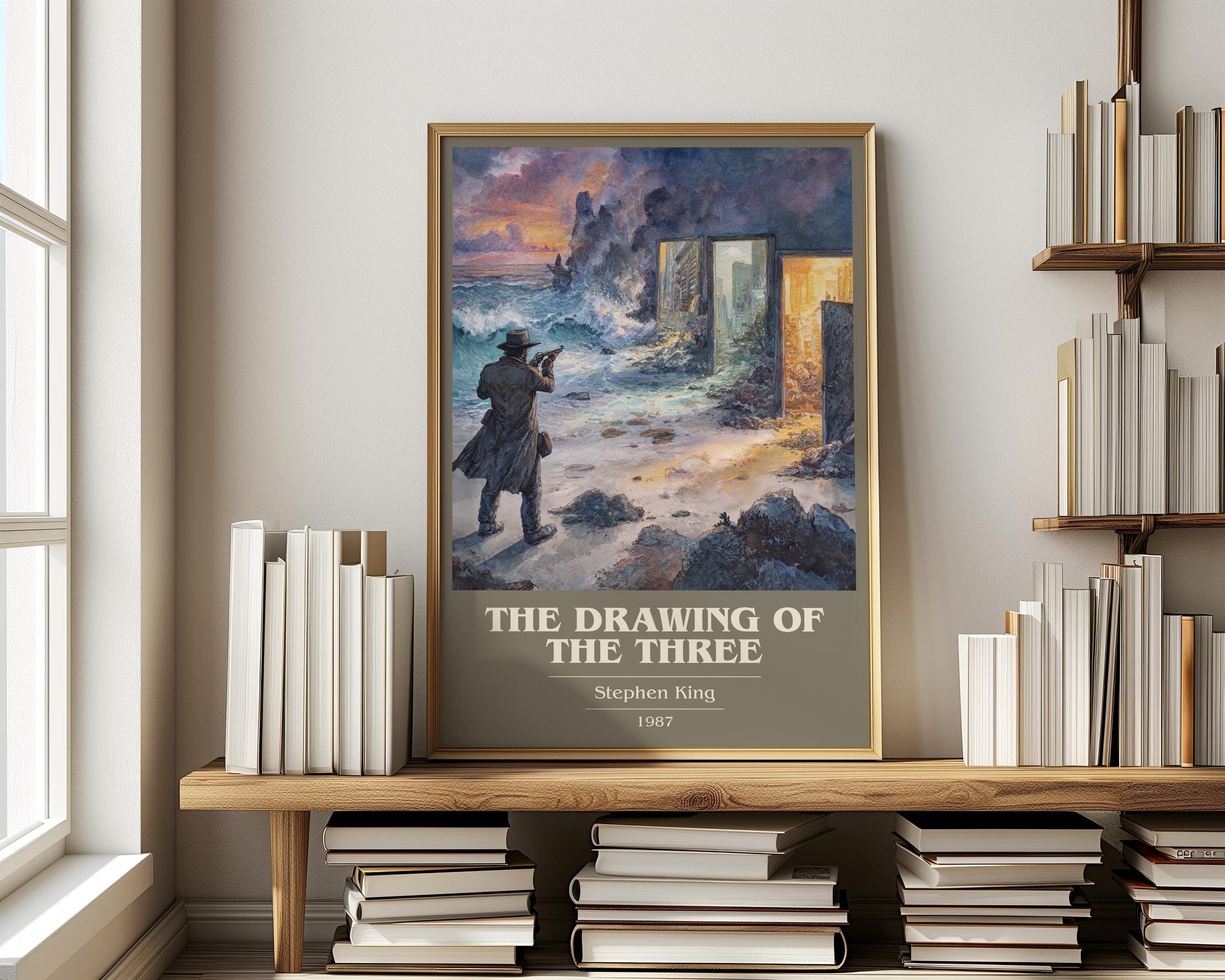 The Drawing of the Three by Stephen King | Book Poster | Literary Art Gift For Book Lover | Novel Inspired Wall Art | Free Delivery