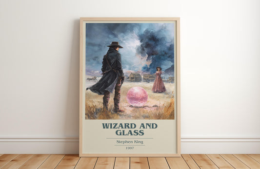 Wizard and Glass by Stephen King | Book Poster | Literary Art Gift For Book Lover | Novel Inspired Wall Art | Free Delivery