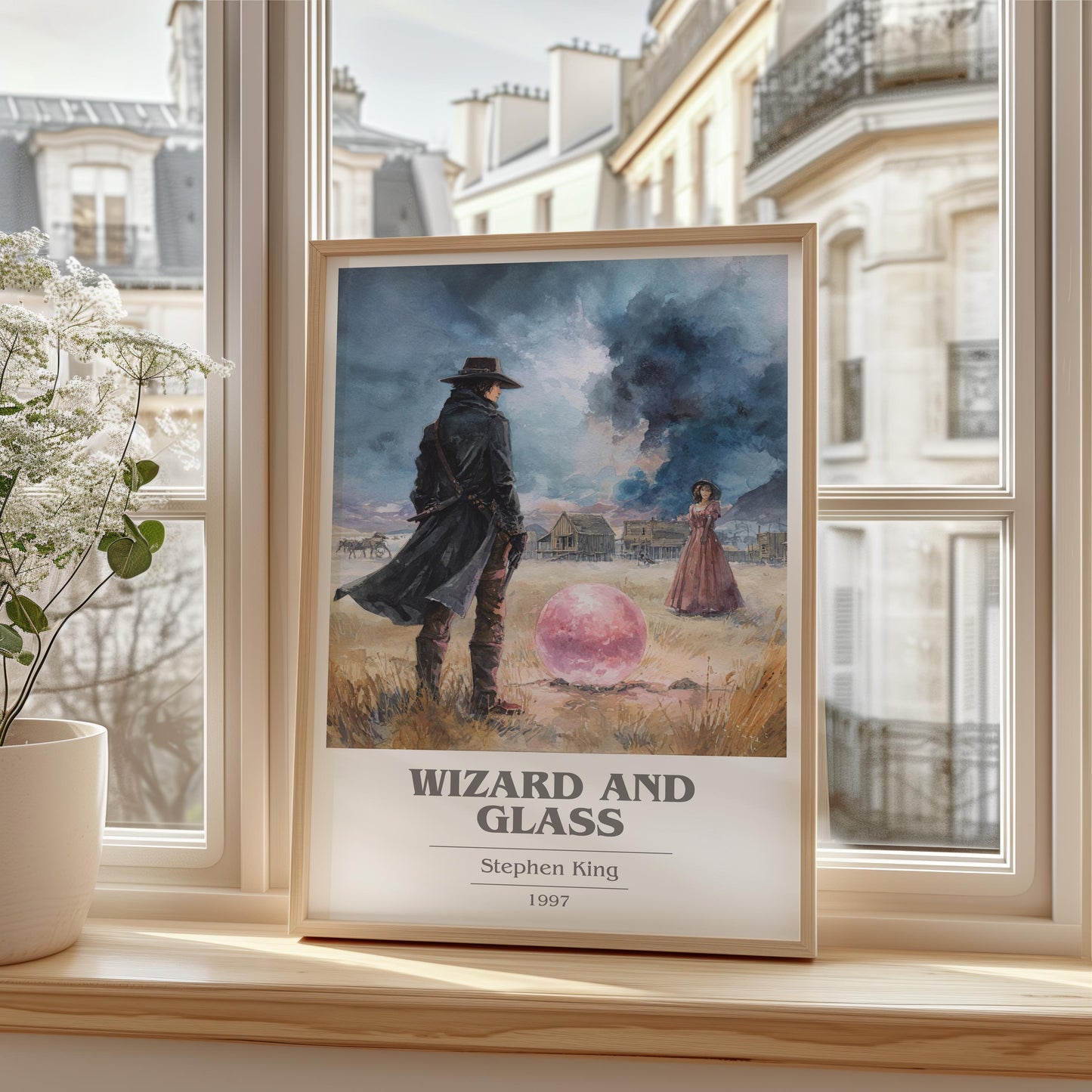 Wizard and Glass by Stephen King | Book Poster | Literary Art Gift For Book Lover | Novel Inspired Wall Art | Free Delivery