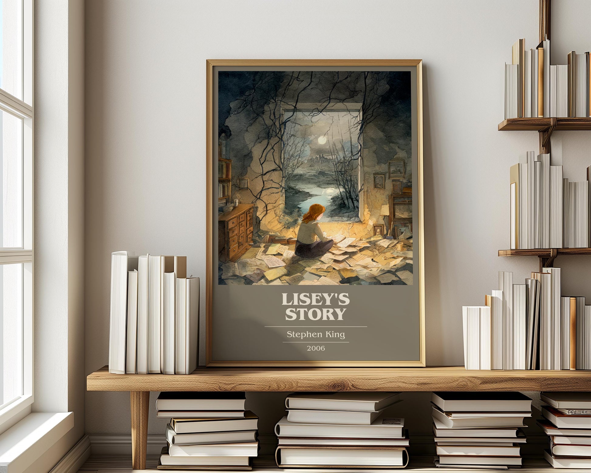 Lisey's Story by Stephen King | Book Poster | Literary Art Gift For Book Lover | Novel Inspired Wall Art | Free Delivery