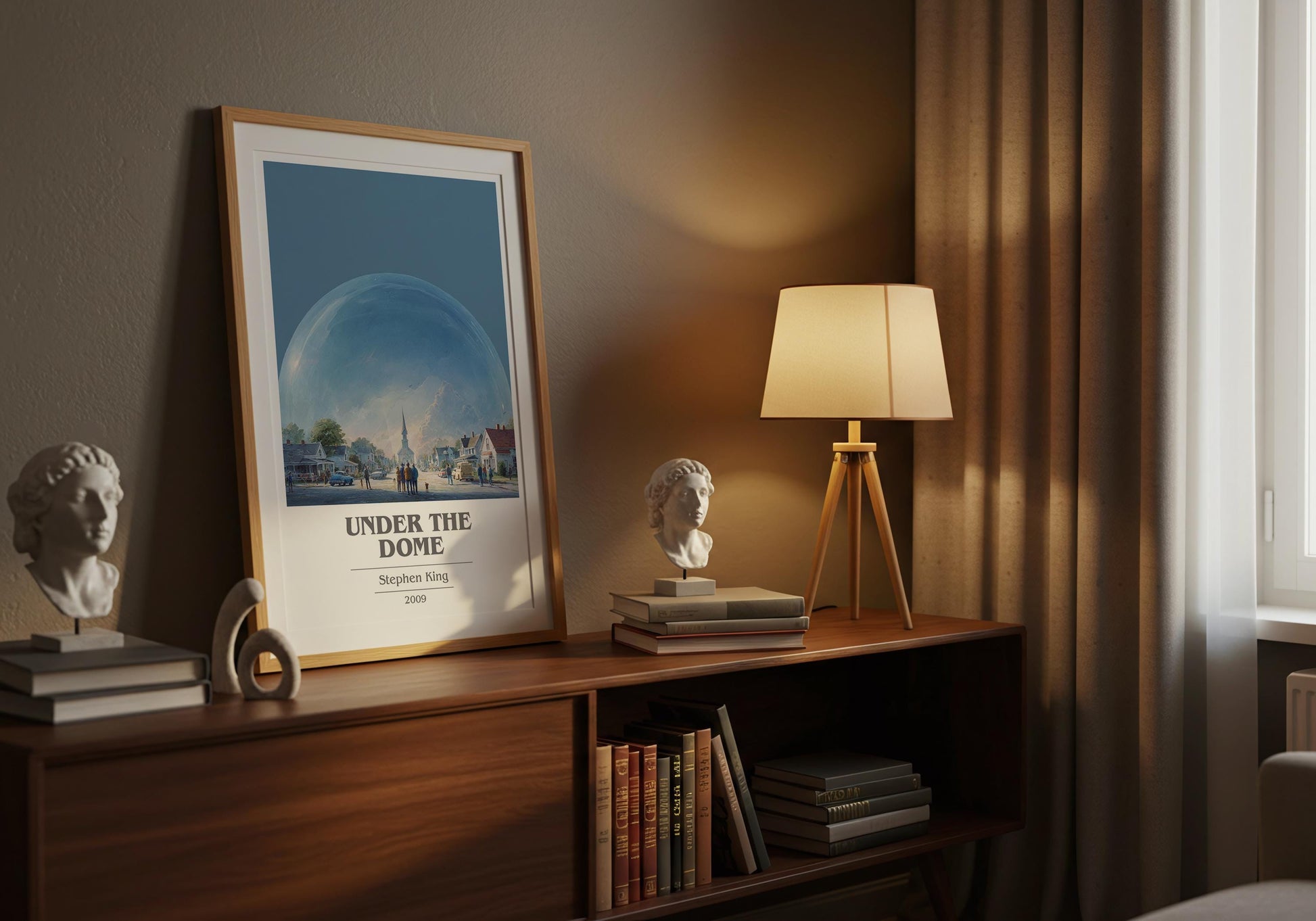 Under The Dome by Stephen King | Book Poster | Literary Art Gift For Book Lover | Novel Inspired Wall Art | Free Delivery