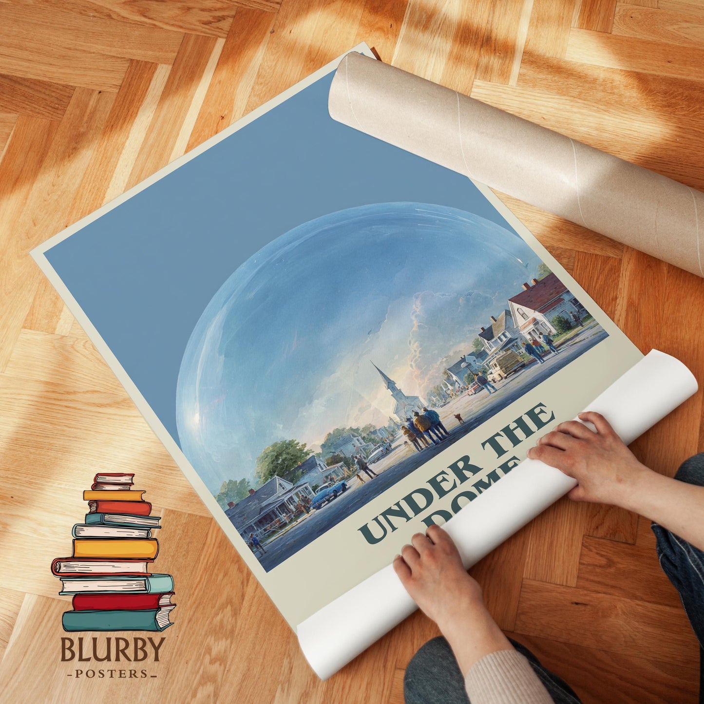 Under The Dome by Stephen King | Book Poster | Literary Art Gift For Book Lover | Novel Inspired Wall Art | Free Delivery