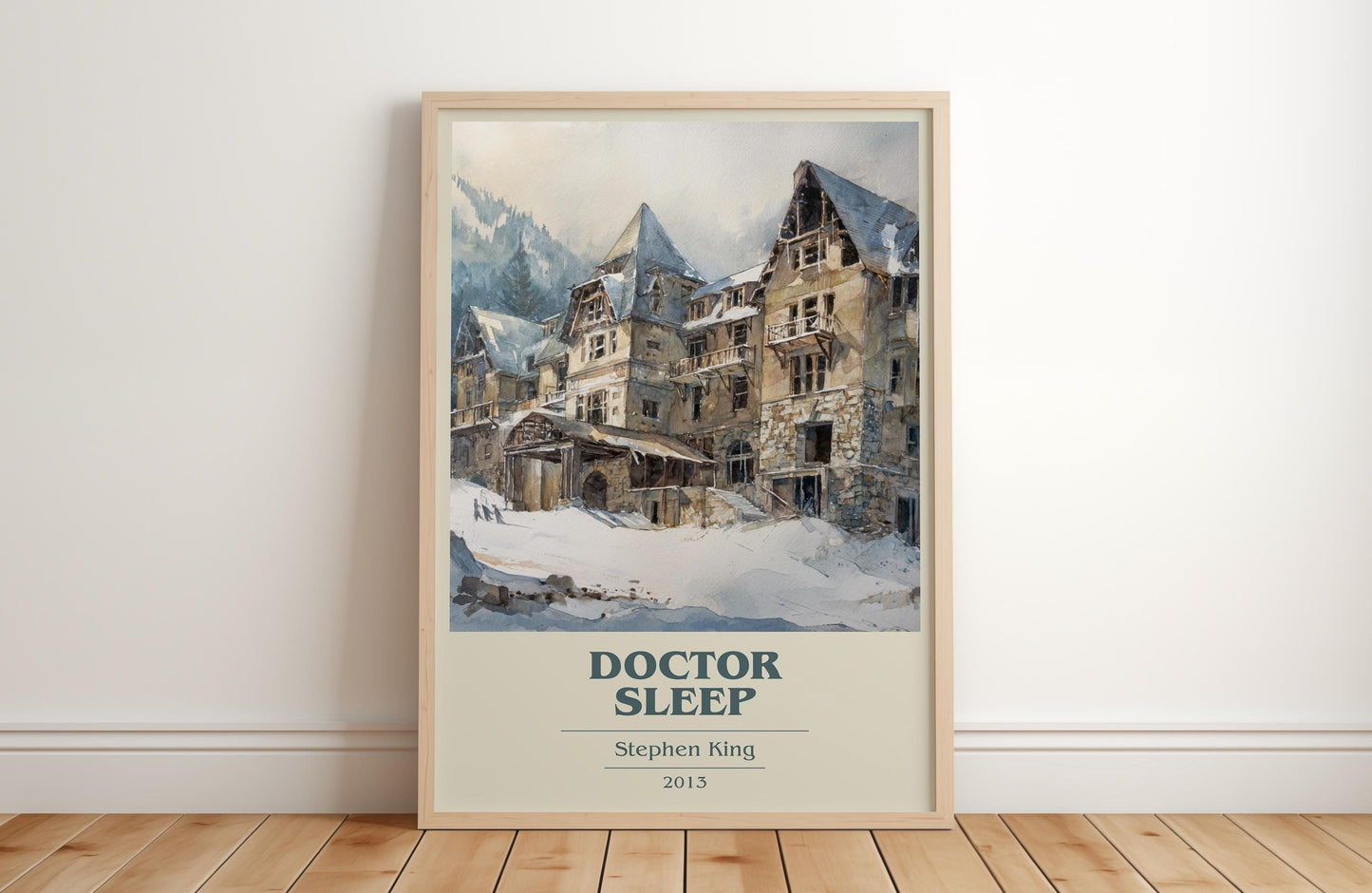 Doctor Sleep by Stephen King | Book Poster | Literary Art Gift For Book Lover | Novel Inspired Wall Art | Free Delivery