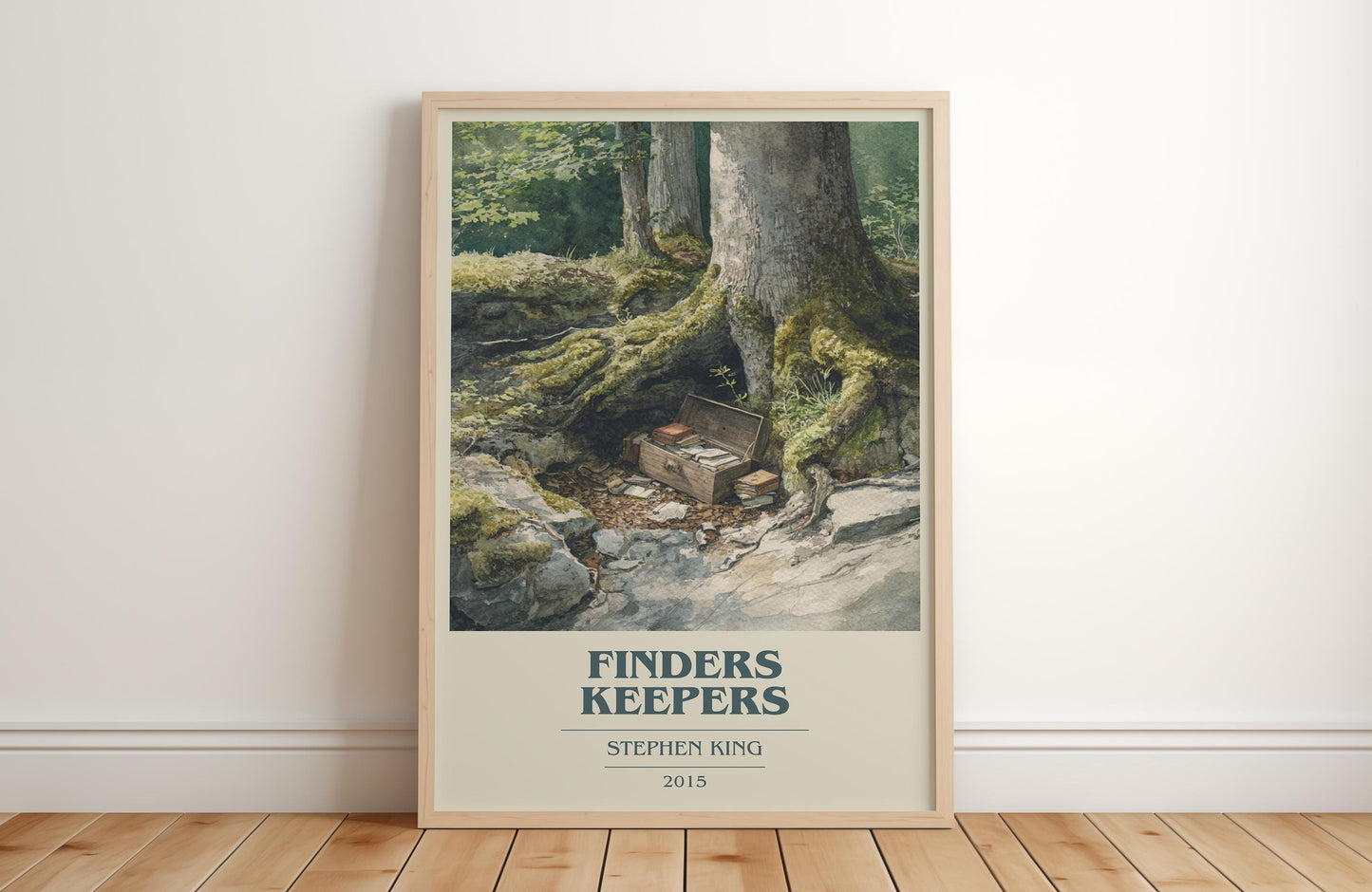 Finders Keepers by Stephen King | Book Poster | Literary Art Gift For Book Lover | Novel Inspired Wall Art | Free Delivery