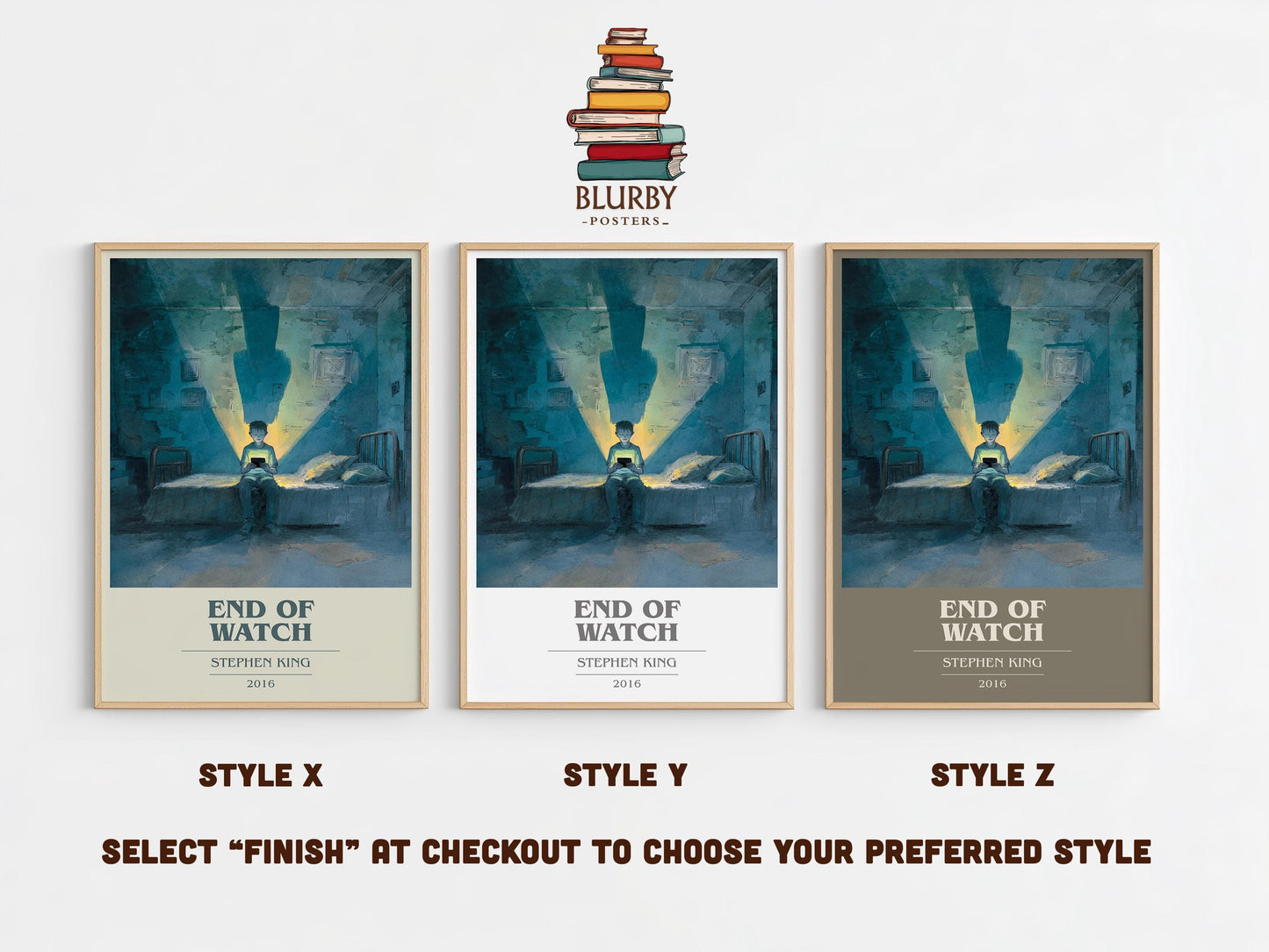 End Of Watch by Stephen King | Book Poster | Literary Art Gift For Book Lover | Novel Inspired Wall Art | Free Delivery