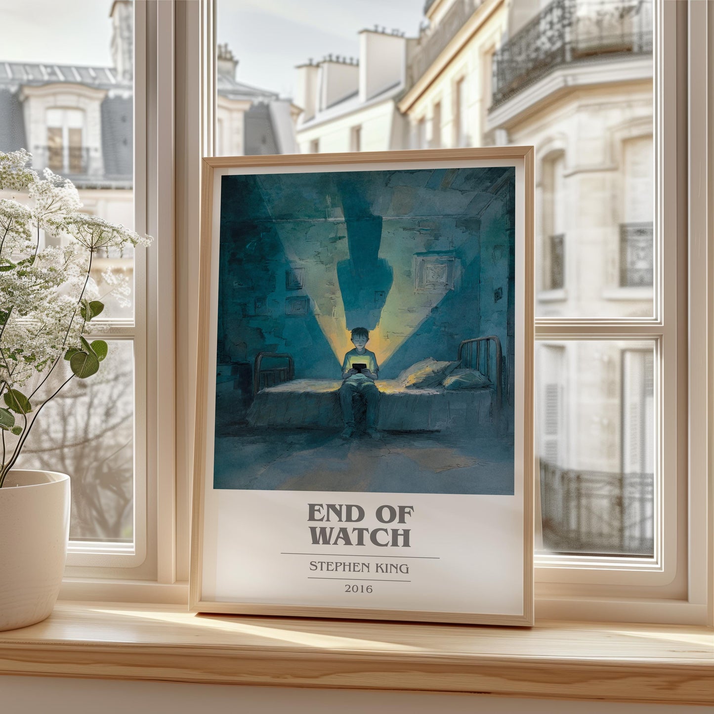 End Of Watch by Stephen King | Book Poster | Literary Art Gift For Book Lover | Novel Inspired Wall Art | Free Delivery