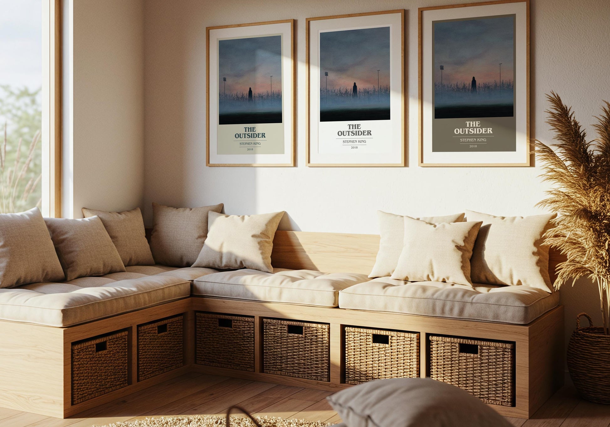 The Outsider by Stephen King | Book Poster | Literary Art Gift For Book Lover | Novel Inspired Wall Art | Free Delivery