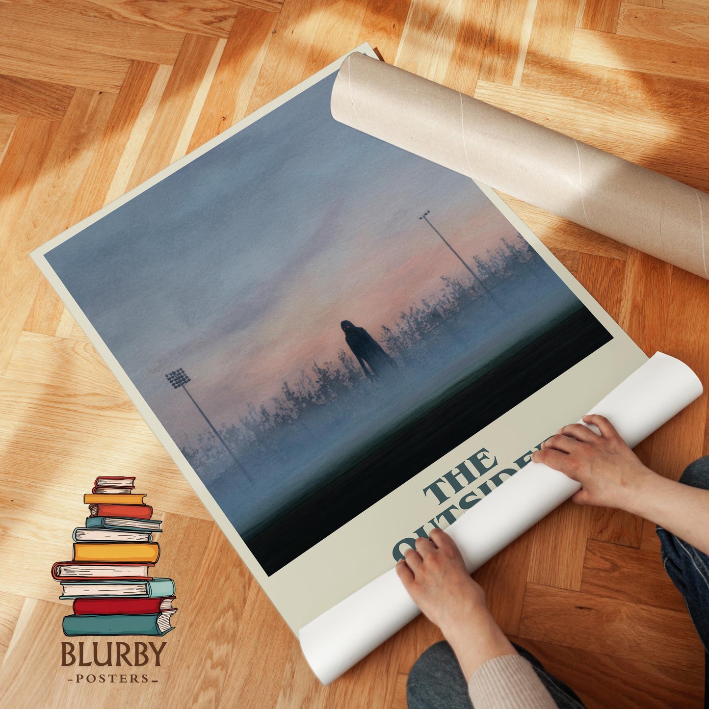 The Outsider by Stephen King | Book Poster | Literary Art Gift For Book Lover | Novel Inspired Wall Art | Free Delivery