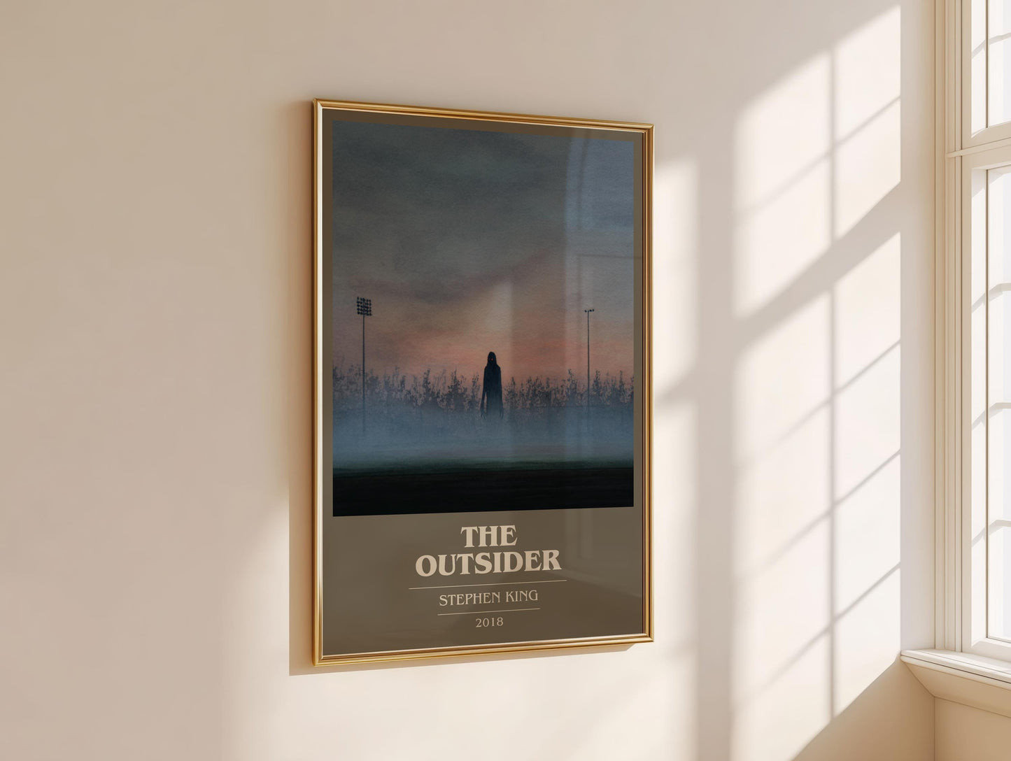 The Outsider by Stephen King | Book Poster | Literary Art Gift For Book Lover | Novel Inspired Wall Art | Free Delivery