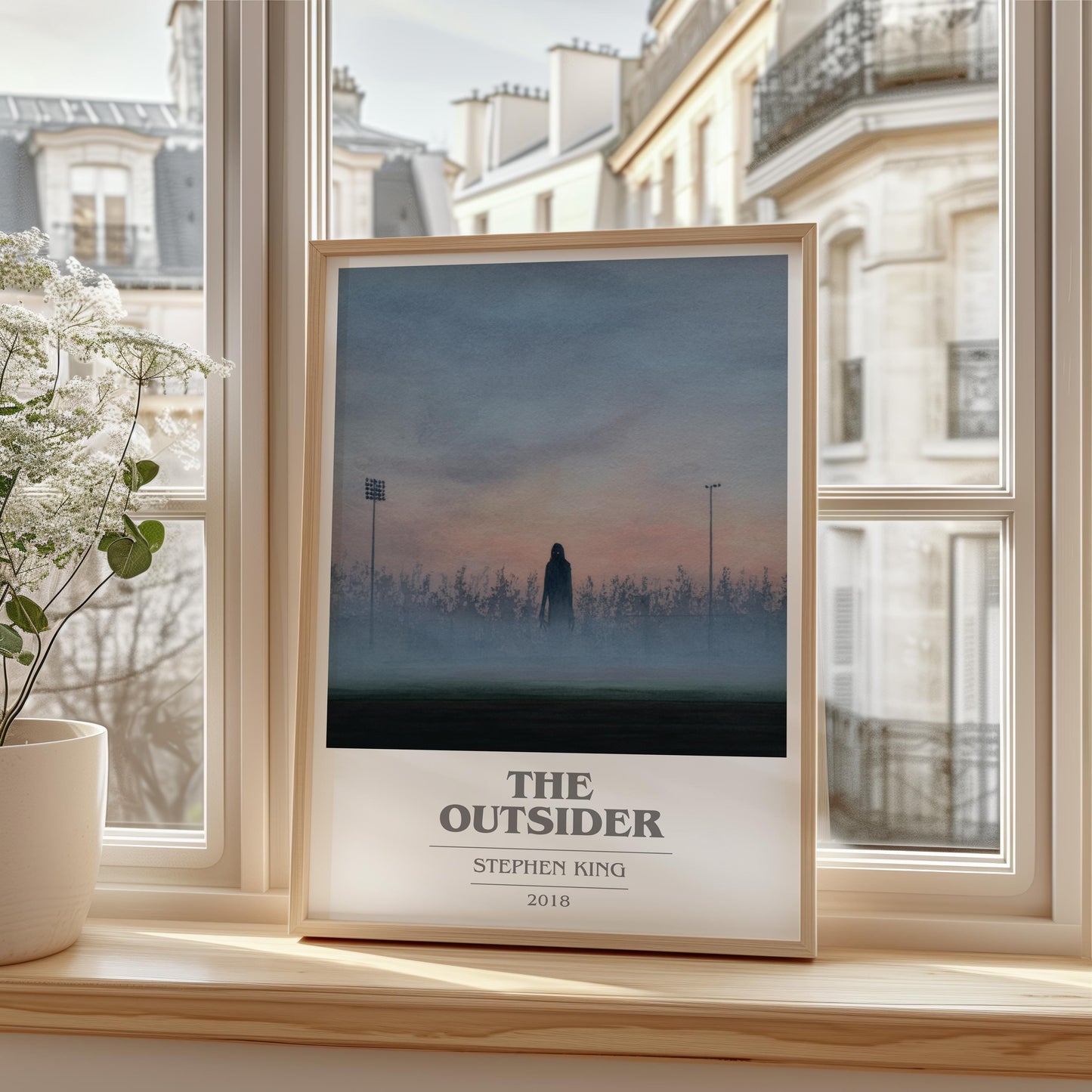 The Outsider by Stephen King | Book Poster | Literary Art Gift For Book Lover | Novel Inspired Wall Art | Free Delivery