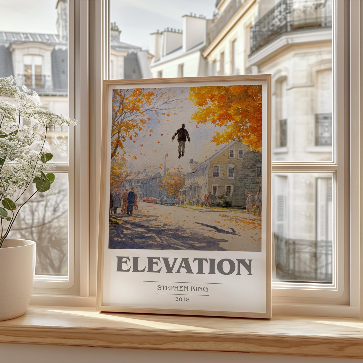 Elevation by Stephen King | Book Poster | Literary Art Gift For Book Lover | Novel Inspired Wall Art | Free Delivery