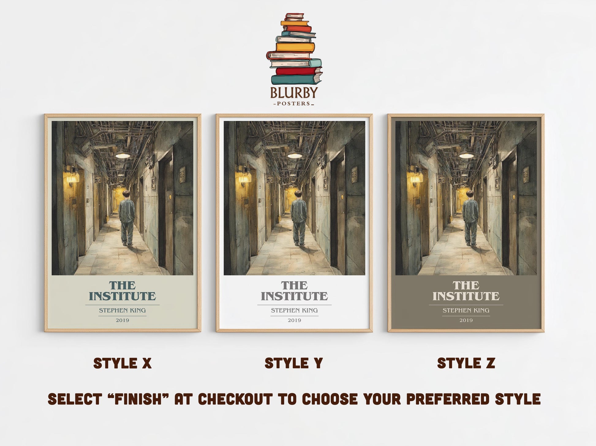 The Institute by Stephen King | Book Poster | Literary Art Gift For Book Lover | Novel Inspired Wall Art | Free Delivery