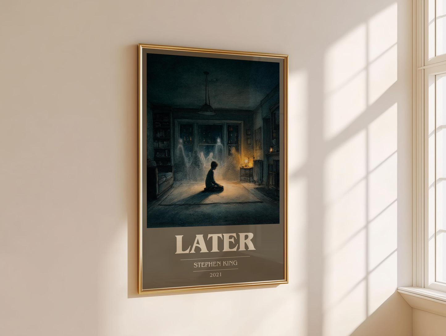 Later by Stephen King | Book Poster | Literary Art Gift For Book Lover | Novel Inspired Wall Art | Free Delivery