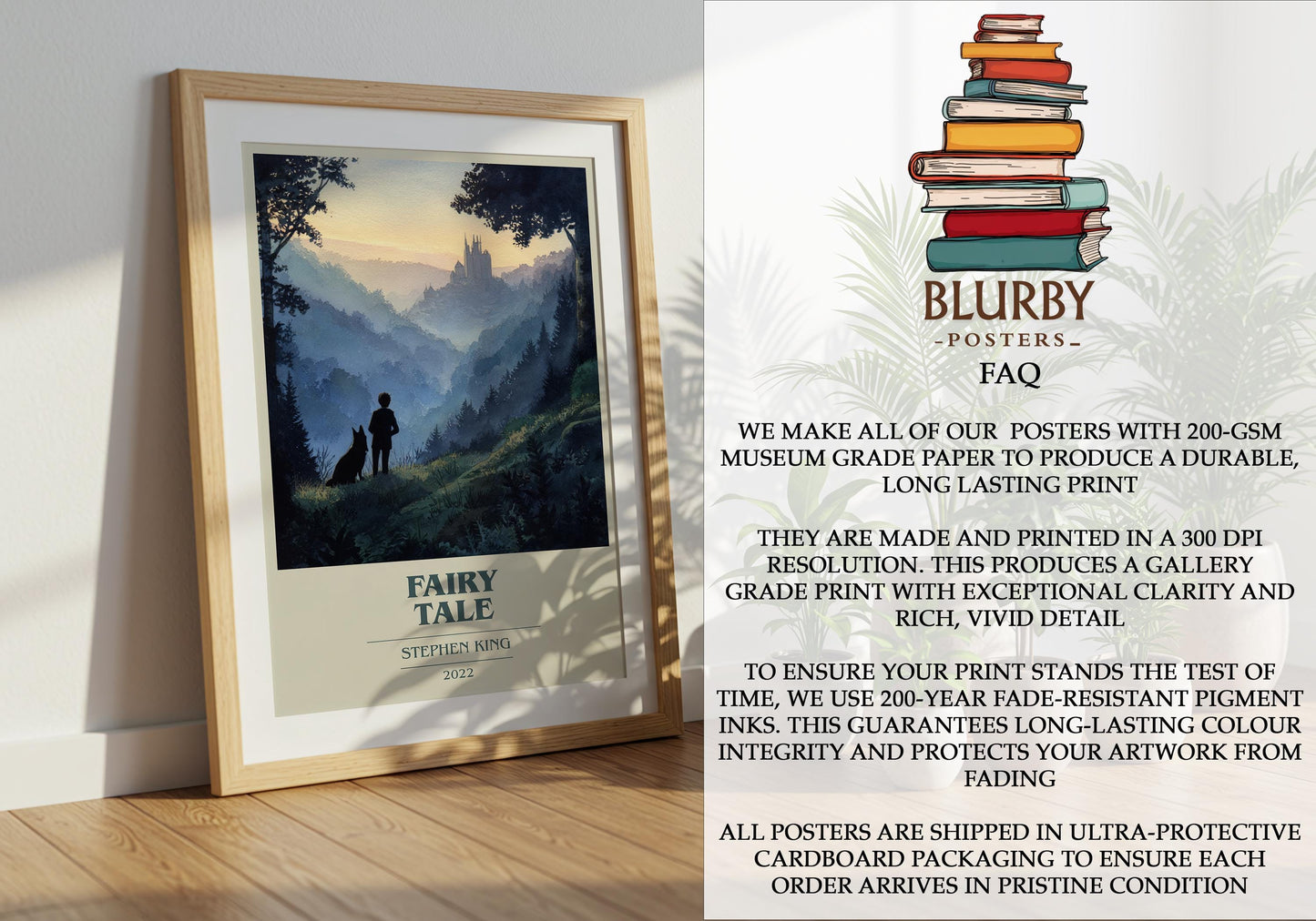 Fairy Tale by Stephen King | Book Poster | Literary Art Gift For Book Lover | Novel Inspired Wall Art | Free Delivery