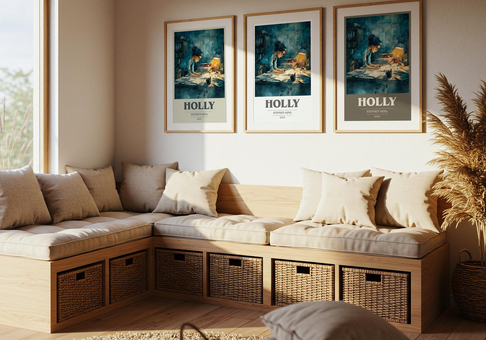 Holly by Stephen King | Book Poster | Literary Art Gift For Book Lover | Novel Inspired Wall Art | Free Delivery