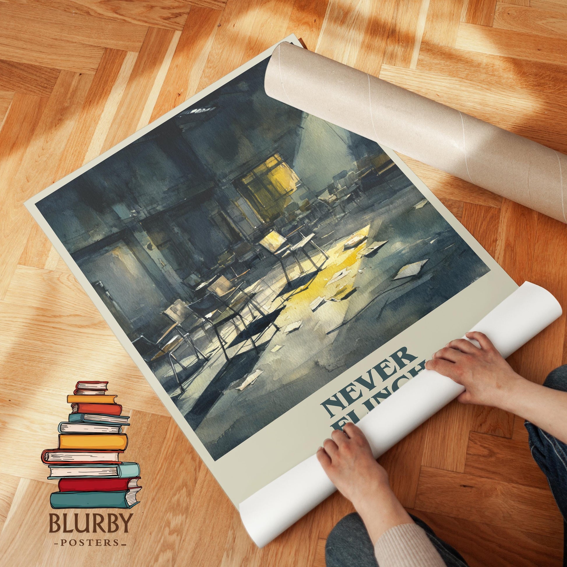 Never Flinch by Stephen King | Book Poster | Literary Art Gift For Book Lover | Novel Inspired Wall Art | Free Delivery