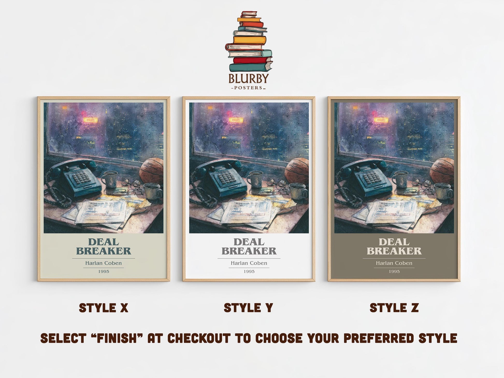 Deal Breaker by Harlan Coben | Book Poster | Literary Art Gift For Book Lover | Novel Inspired Wall Art | Free Delivery