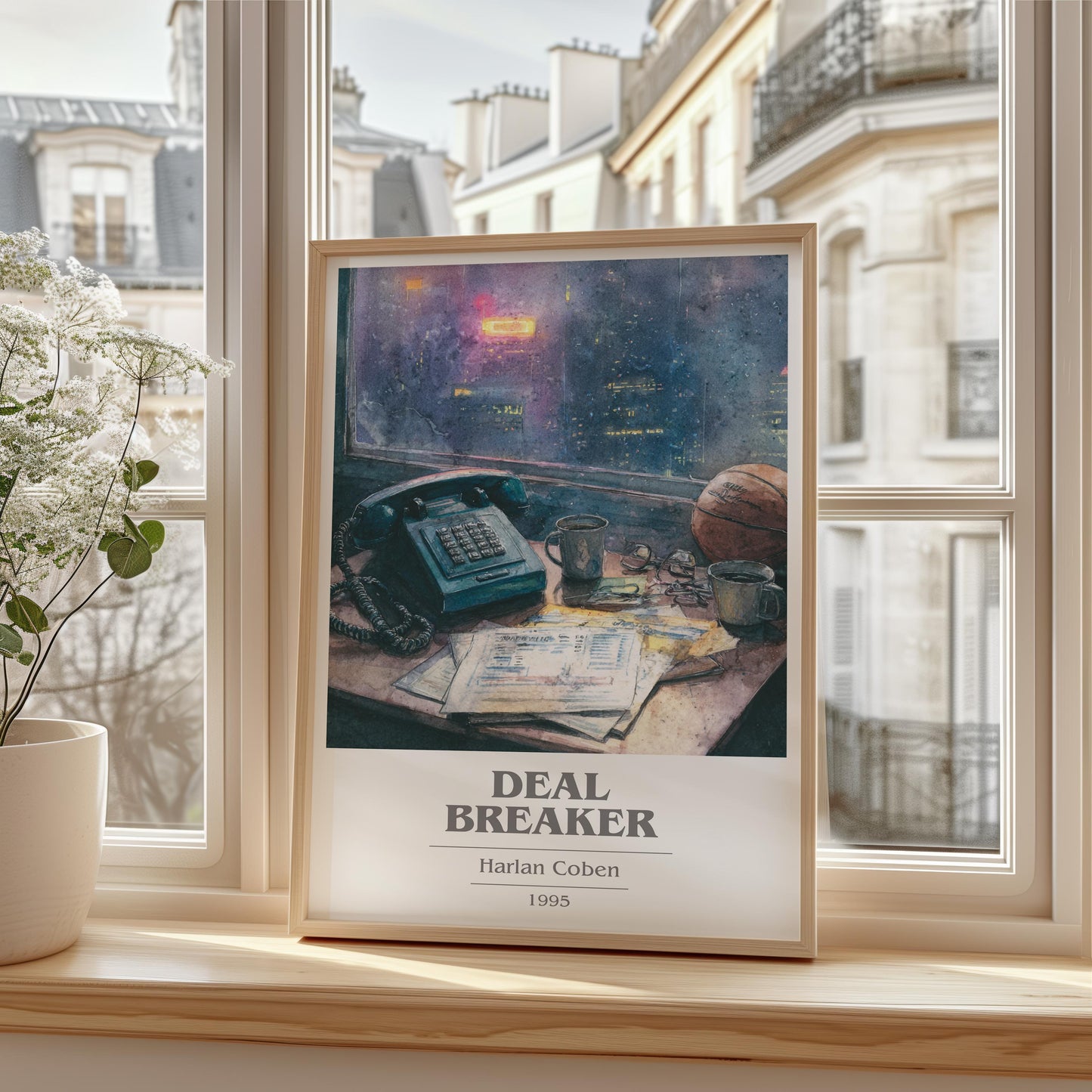 Deal Breaker by Harlan Coben | Book Poster | Literary Art Gift For Book Lover | Novel Inspired Wall Art | Free Delivery