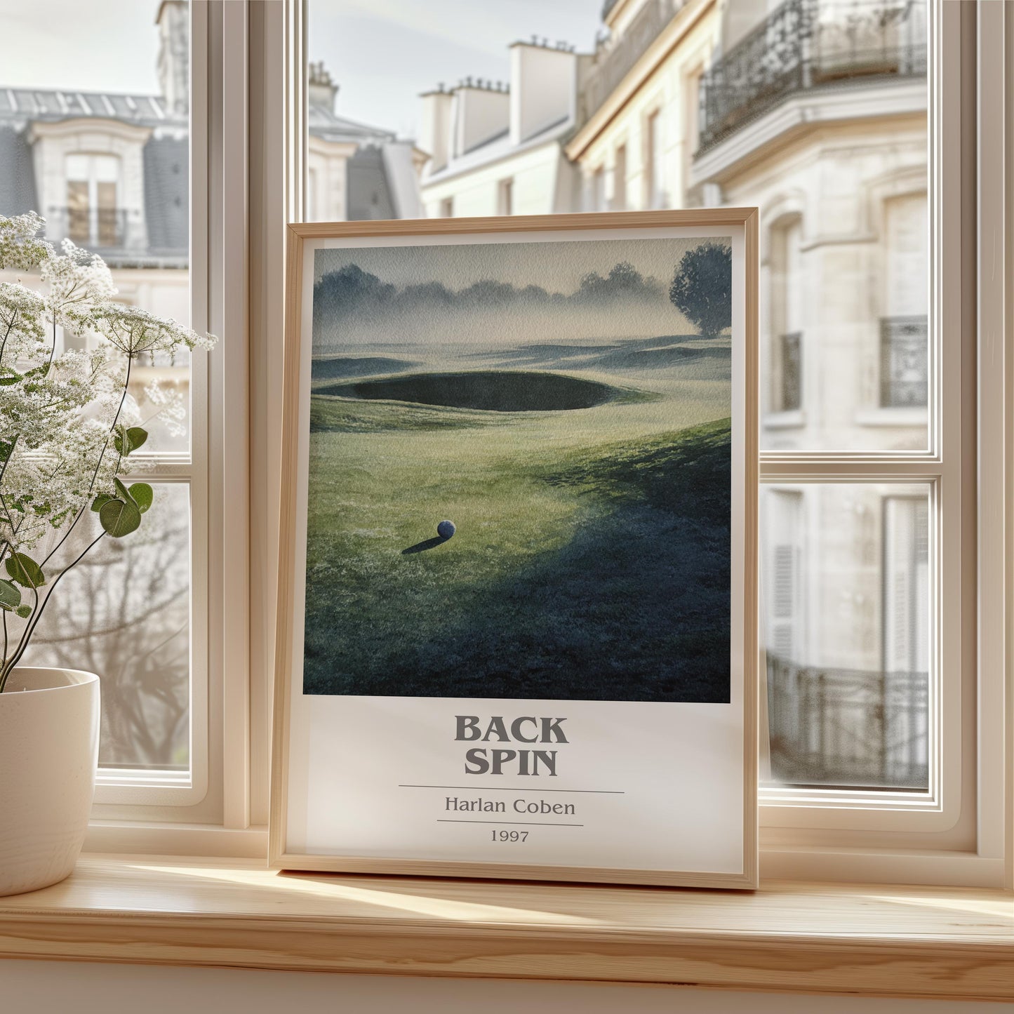 Back Spin by Harlan Coben | Book Poster | Literary Art Gift For Book Lover | Novel Inspired Wall Art | Free Delivery