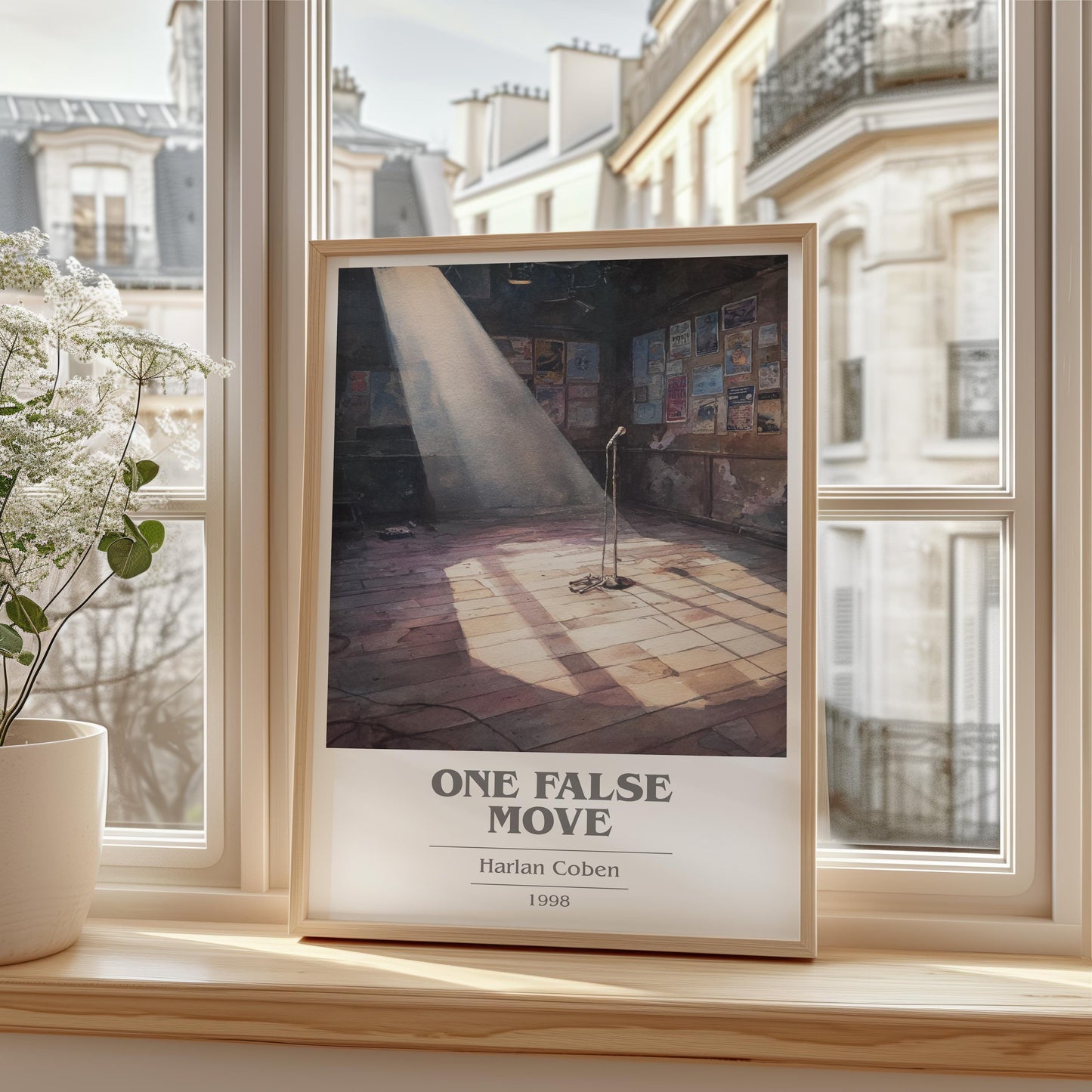 One False Move by Harlan Coben | Book Poster | Literary Art Gift For Book Lover | Novel Inspired Wall Art | Free Delivery