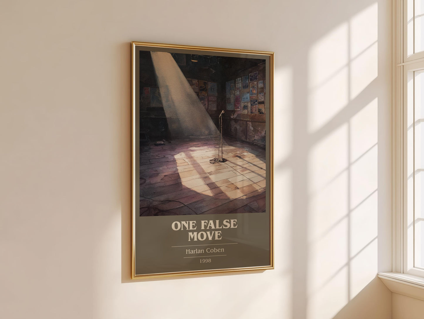 One False Move by Harlan Coben | Book Poster | Literary Art Gift For Book Lover | Novel Inspired Wall Art | Free Delivery