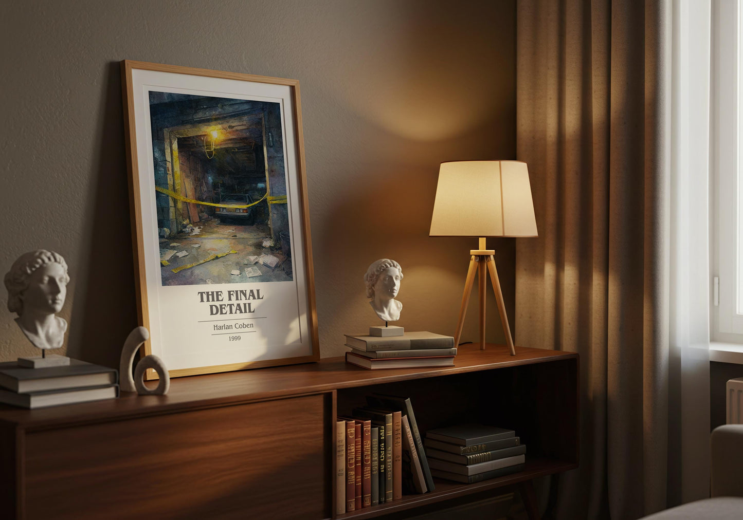 The Final Detail by Harlan Coben | Book Poster | Literary Art Gift For Book Lover | Novel Inspired Wall Art | Free Delivery