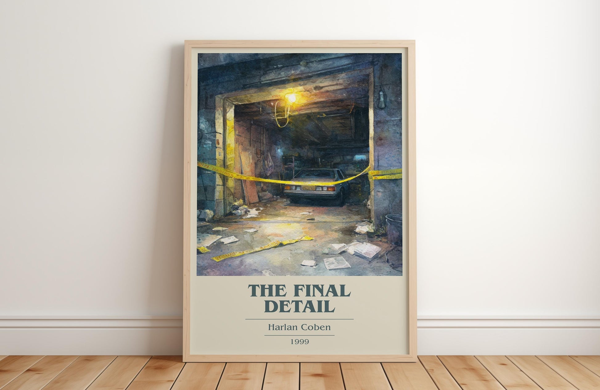 The Final Detail by Harlan Coben | Book Poster | Literary Art Gift For Book Lover | Novel Inspired Wall Art | Free Delivery