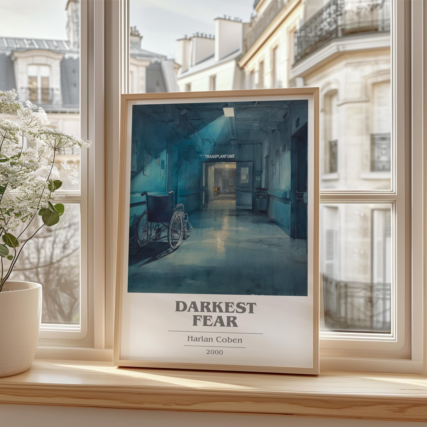 Darkest Fear by Harlan Coben | Book Poster | Literary Art Gift For Book Lover | Novel Inspired Wall Art | Free Delivery