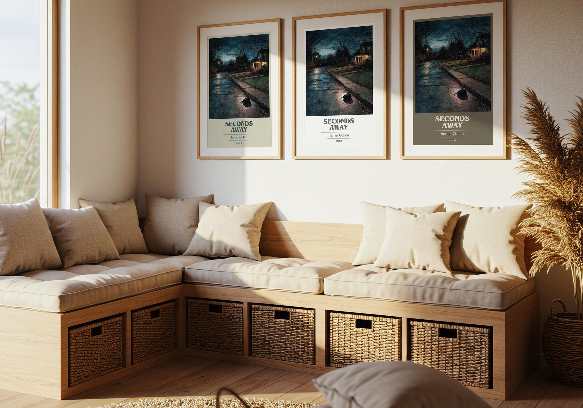 Seconds Away by Harlan Coben | Book Poster | Literary Art Gift For Book Lover | Novel Inspired Wall Art | Free Delivery