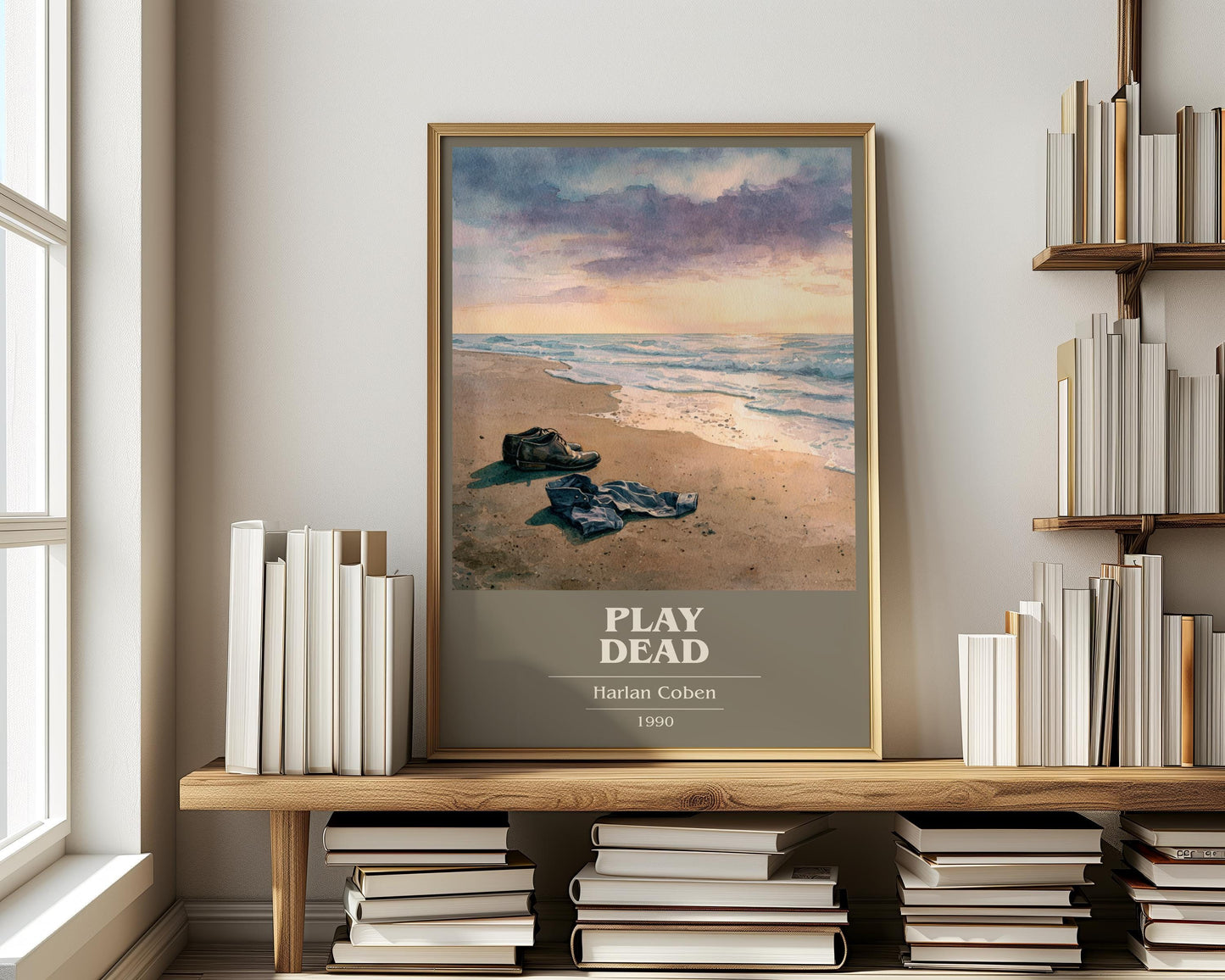 Play Dead by Harlan Coben | Book Poster | Literary Art Gift For Book Lover | Novel Inspired Wall Art | Free Delivery