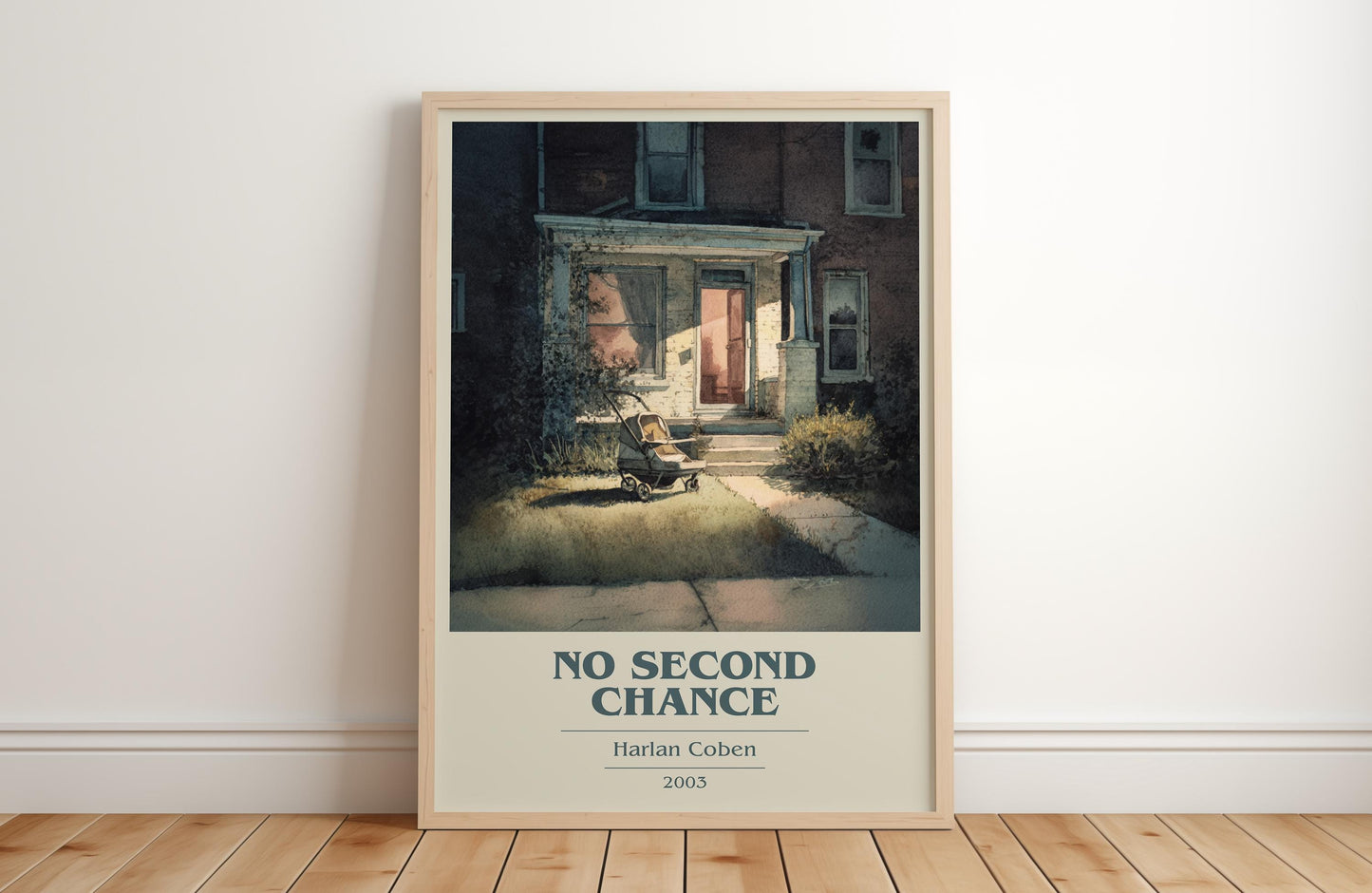 No Second Chance by Harlan Coben | Book Poster | Literary Art Gift For Book Lover | Novel Inspired Wall Art | Free Delivery