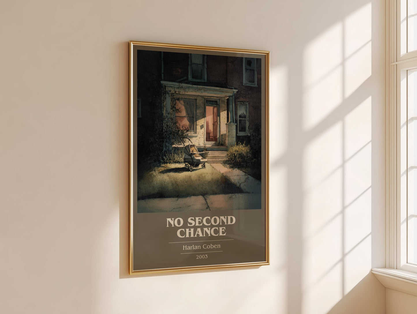 No Second Chance by Harlan Coben | Book Poster | Literary Art Gift For Book Lover | Novel Inspired Wall Art | Free Delivery