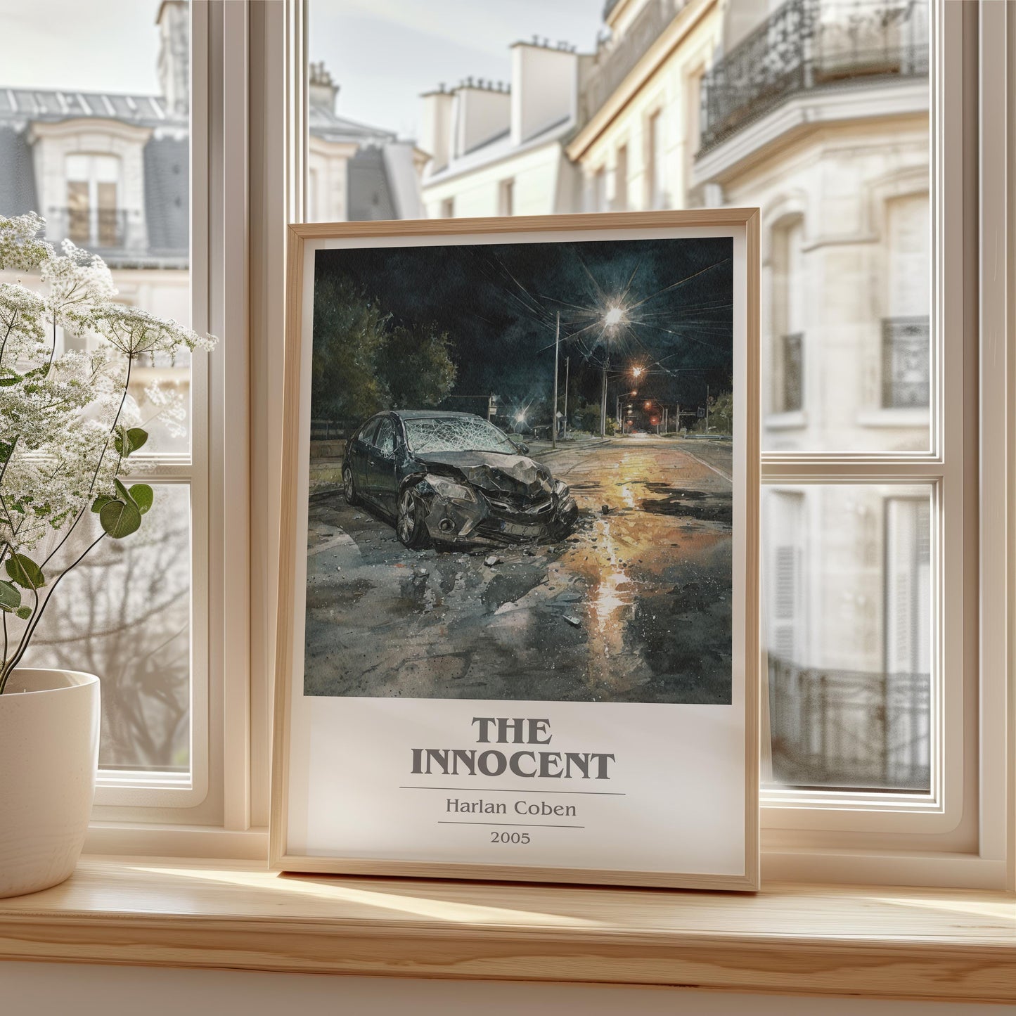 The Innocent by Harlan Coben | Book Poster | Literary Art Gift For Book Lover | Novel Inspired Wall Art | Free Delivery
