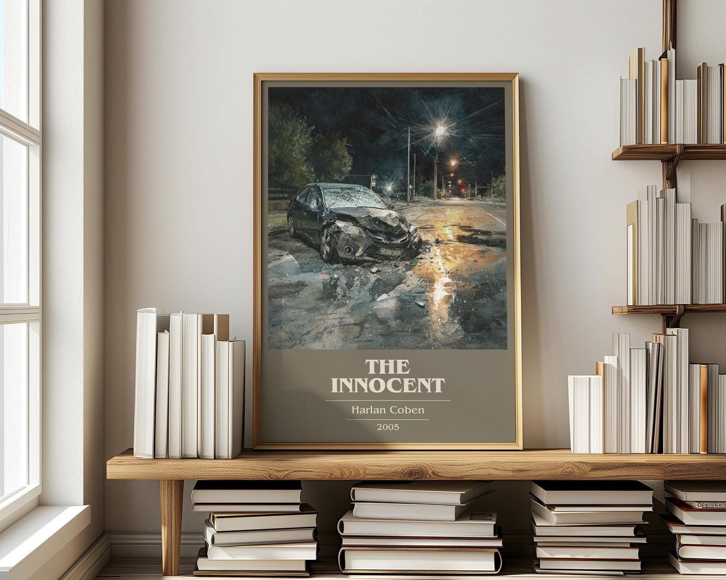 The Innocent by Harlan Coben | Book Poster | Literary Art Gift For Book Lover | Novel Inspired Wall Art | Free Delivery