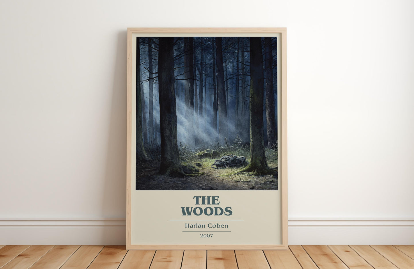 The Woods by Harlan Coben | Book Poster | Literary Art Gift For Book Lover | Novel Inspired Wall Art | Free Delivery