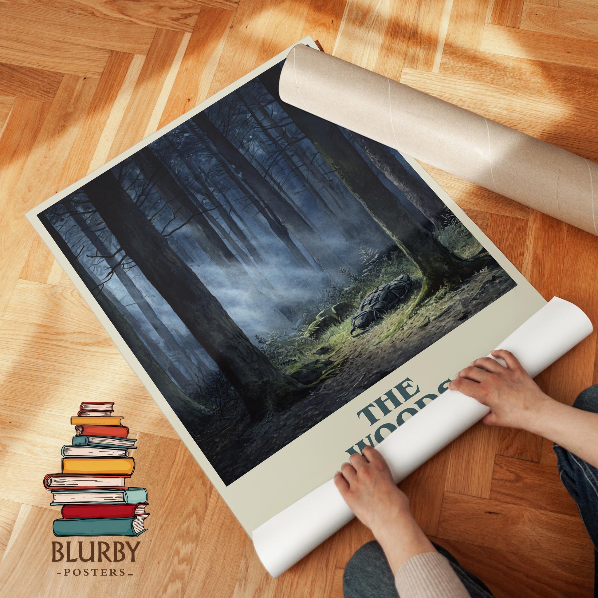 The Woods by Harlan Coben | Book Poster | Literary Art Gift For Book Lover | Novel Inspired Wall Art | Free Delivery