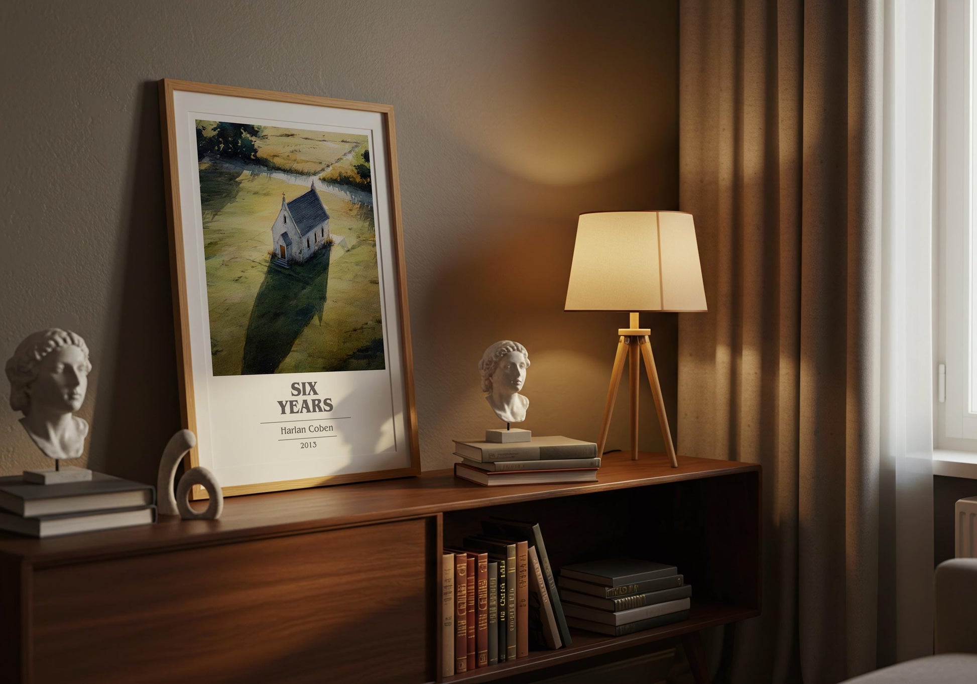 Six Years by Harlan Coben | Book Poster | Literary Art Gift For Book Lover | Novel Inspired Wall Art | Free Delivery