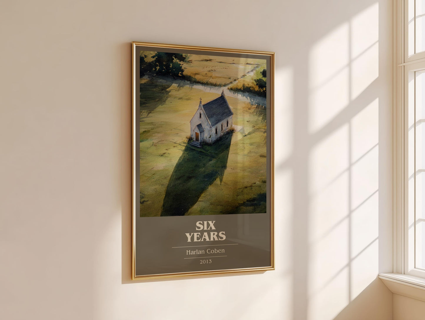 Six Years by Harlan Coben | Book Poster | Literary Art Gift For Book Lover | Novel Inspired Wall Art | Free Delivery