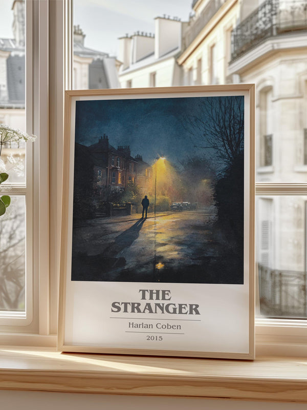 The Stranger book cover poster colour and style options – Harlan Coben book art