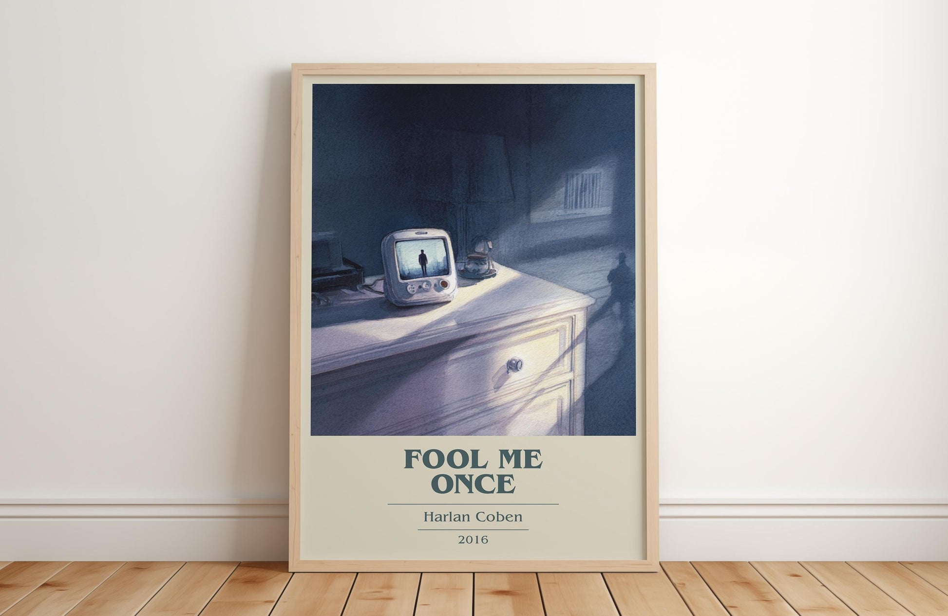 Fool Me Once by Harlan Coben | Book Poster | Literary Art Gift For Book Lover | Novel Inspired Wall Art | Free Delivery