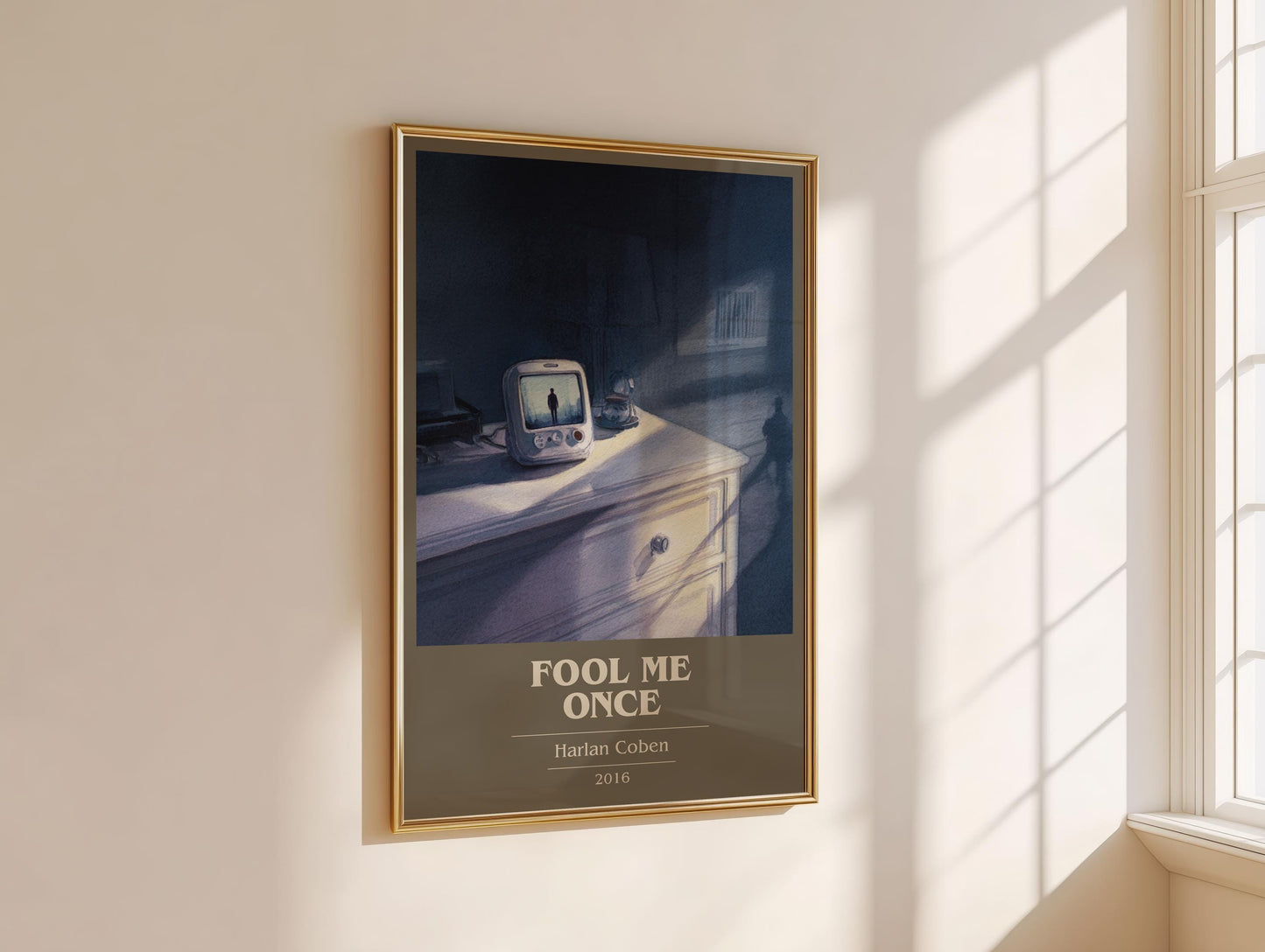 Fool Me Once by Harlan Coben | Book Poster | Literary Art Gift For Book Lover | Novel Inspired Wall Art | Free Delivery