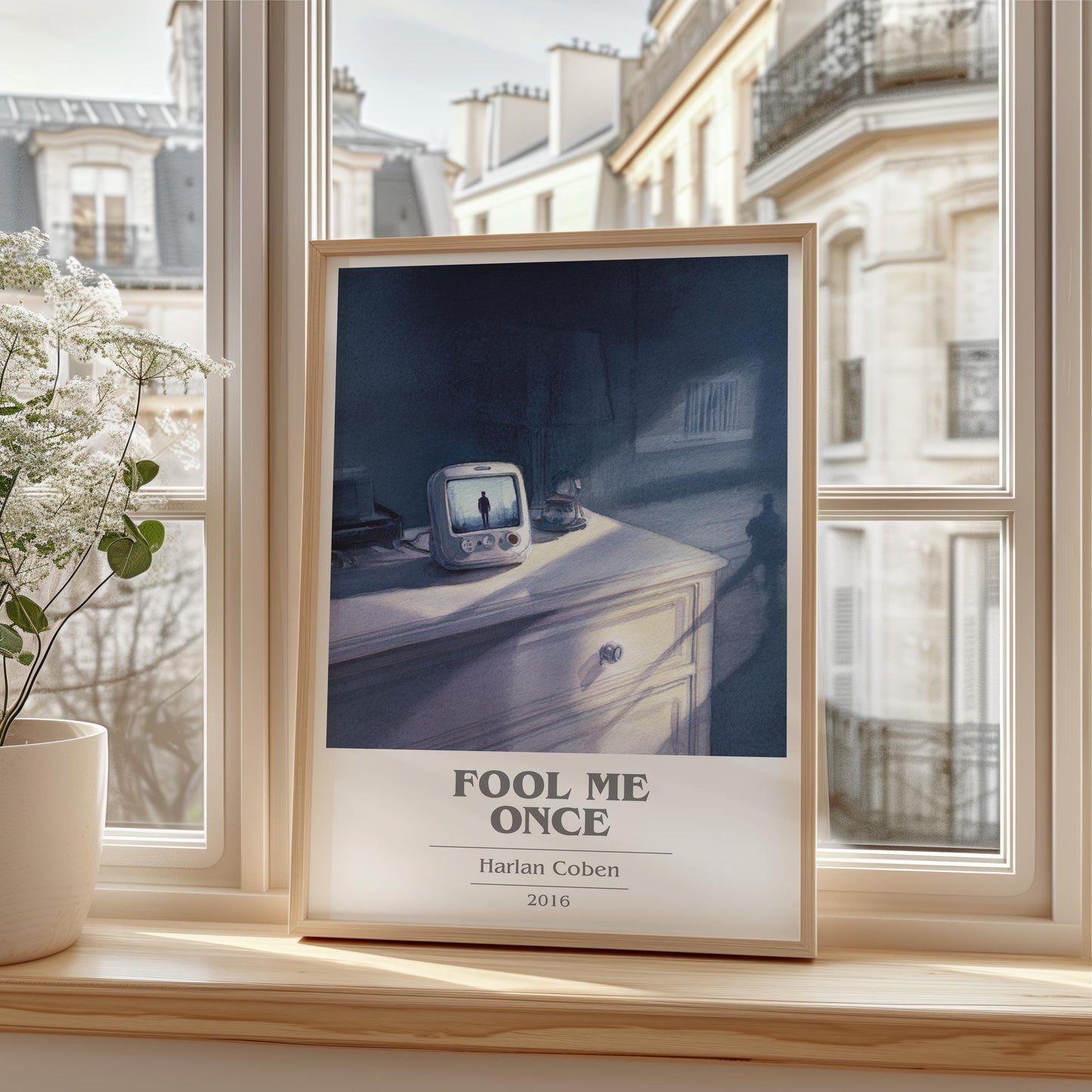 Fool Me Once by Harlan Coben | Book Poster | Literary Art Gift For Book Lover | Novel Inspired Wall Art | Free Delivery