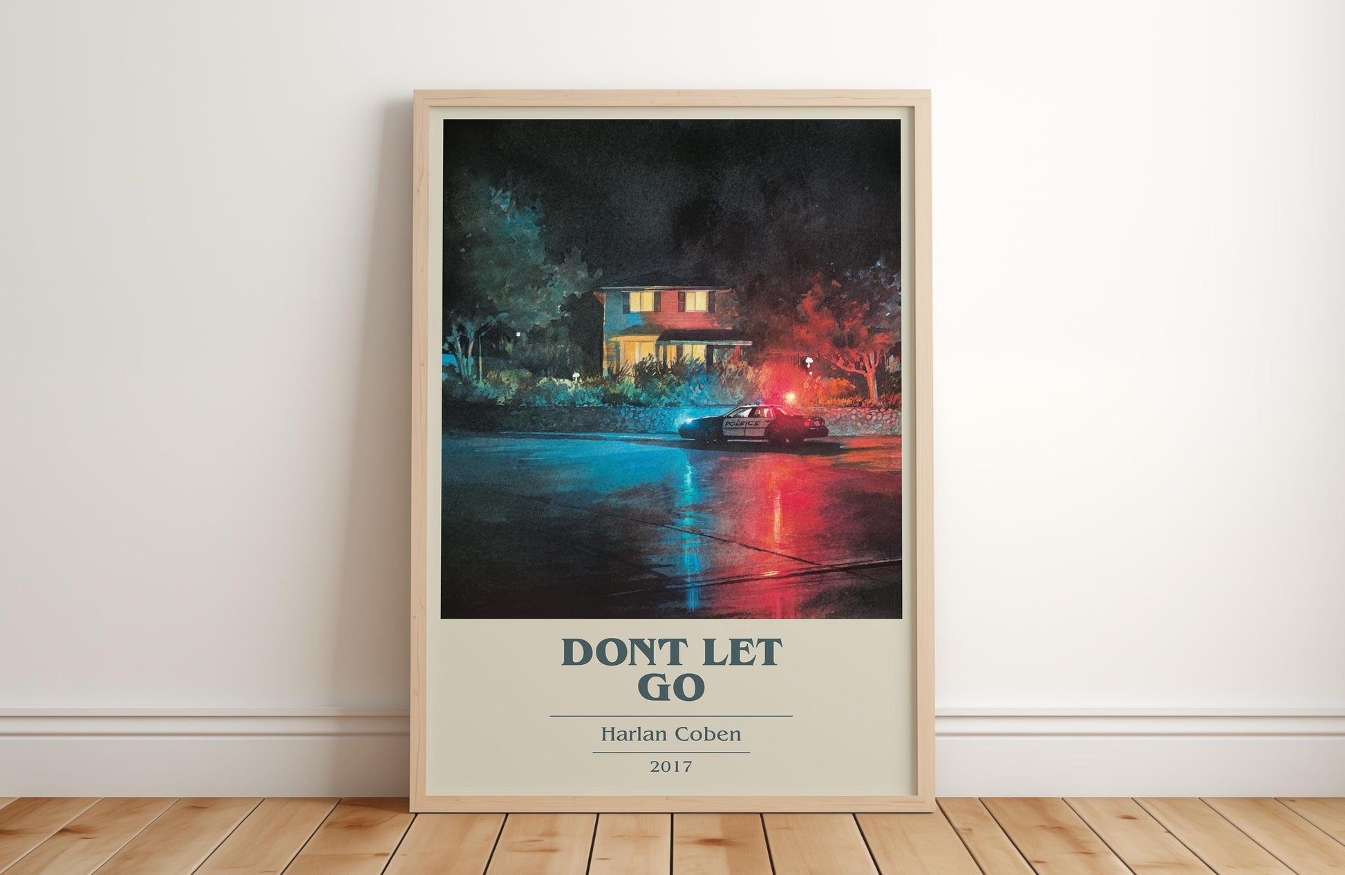 Don't Let Go by Harlan Coben | Book Poster | Literary Art Gift For Book Lover | Novel Inspired Wall Art | Free Delivery