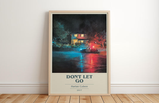 Don't Let Go by Harlan Coben | Book Poster | Literary Art Gift For Book Lover | Novel Inspired Wall Art | Free Delivery